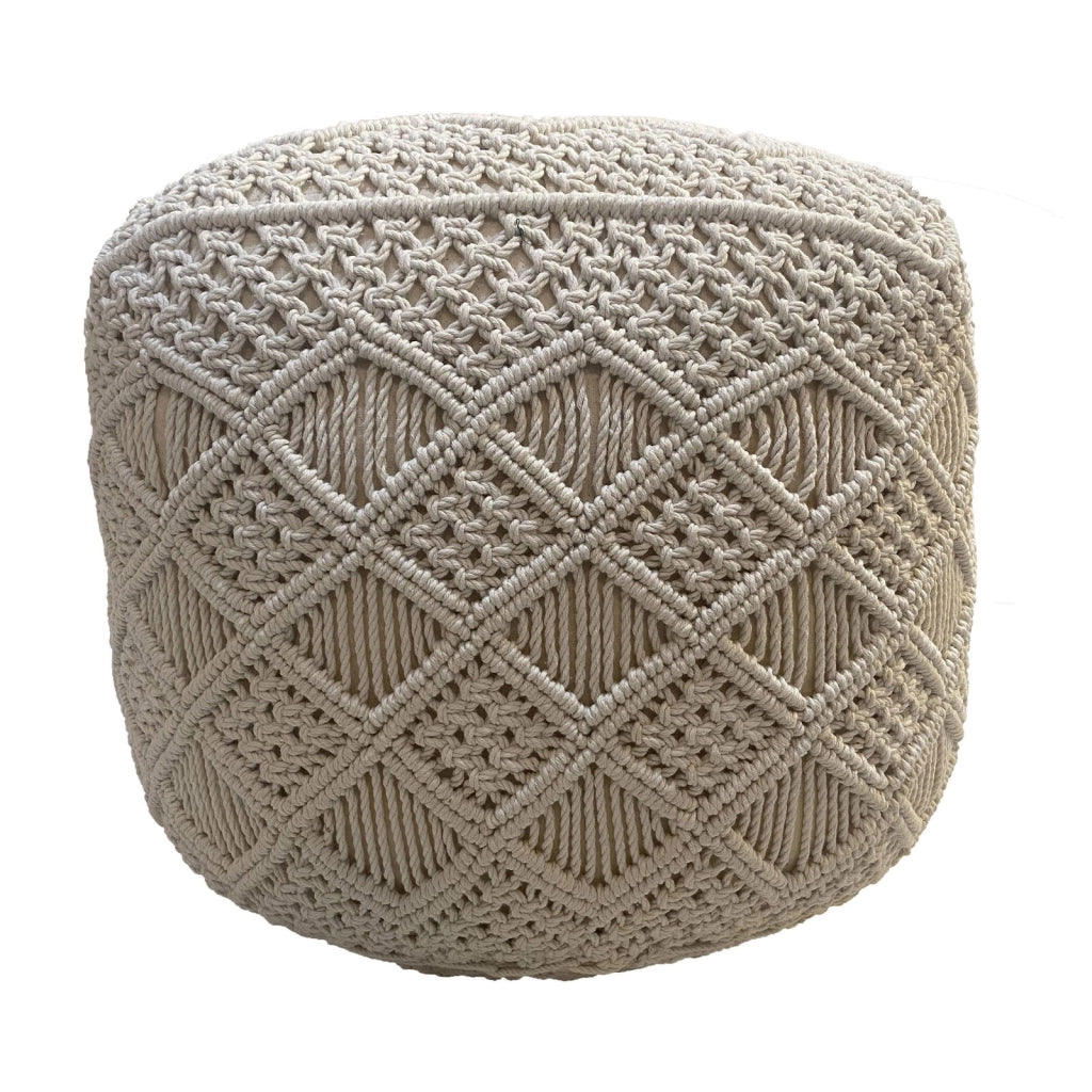 Pouf da giardino macramè - ANGELO