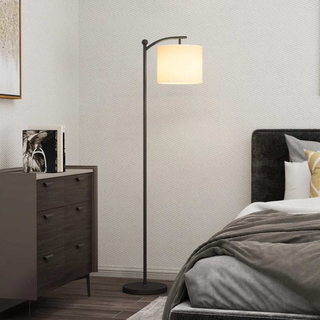 Lampada da Terra LED Dimmerabile con Telecomando ¨C Minimal ¨C Nero
