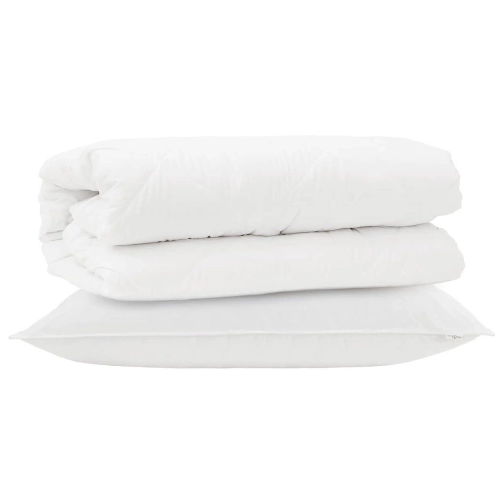 Set di Piumoni con cuscino 2 pz | Duvet Bianco Microfibra