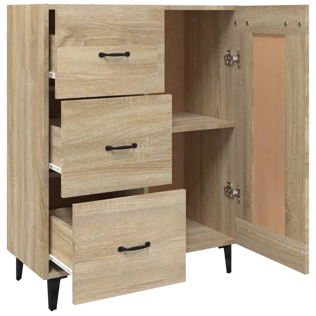 Credenza-Buffet-Armadio da cucina Rovere Sonoma 69,5x34x90 cm in Legno Multistrato 681138