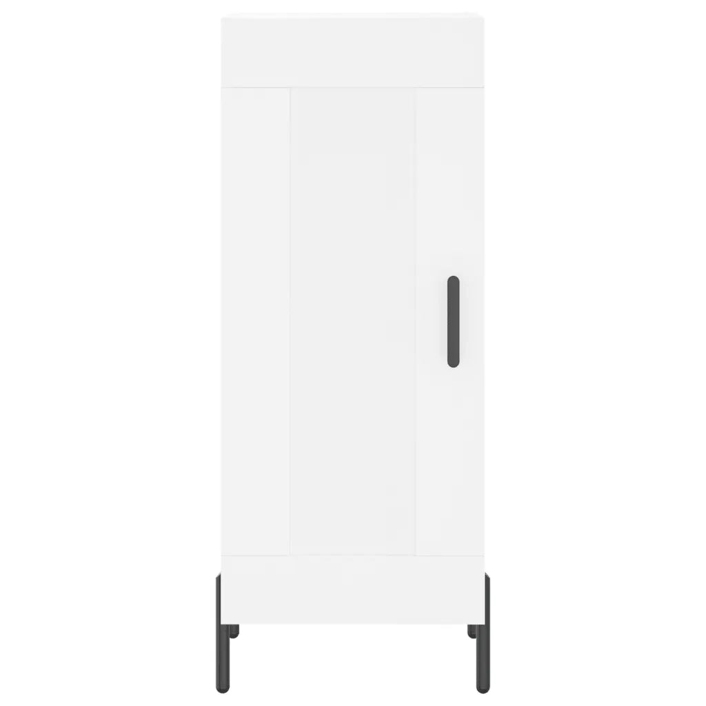 Credenza | Madia | Buffet da pranzo | Armadio da pranzo Bianca 34,5x34x90 cm in Legno Multistrato
