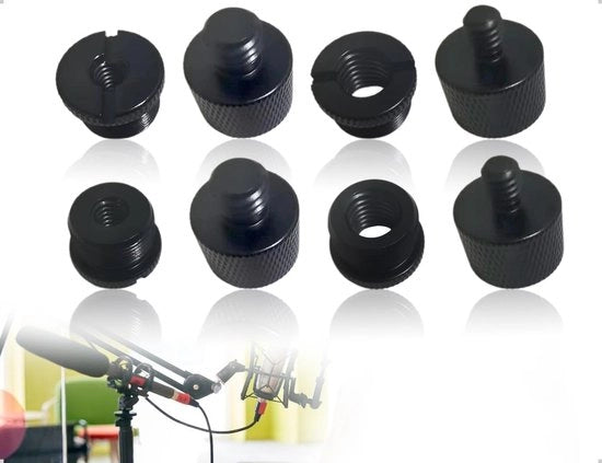 Set di 8 Adattatori per Microfoni a Viti a Bucaneve
