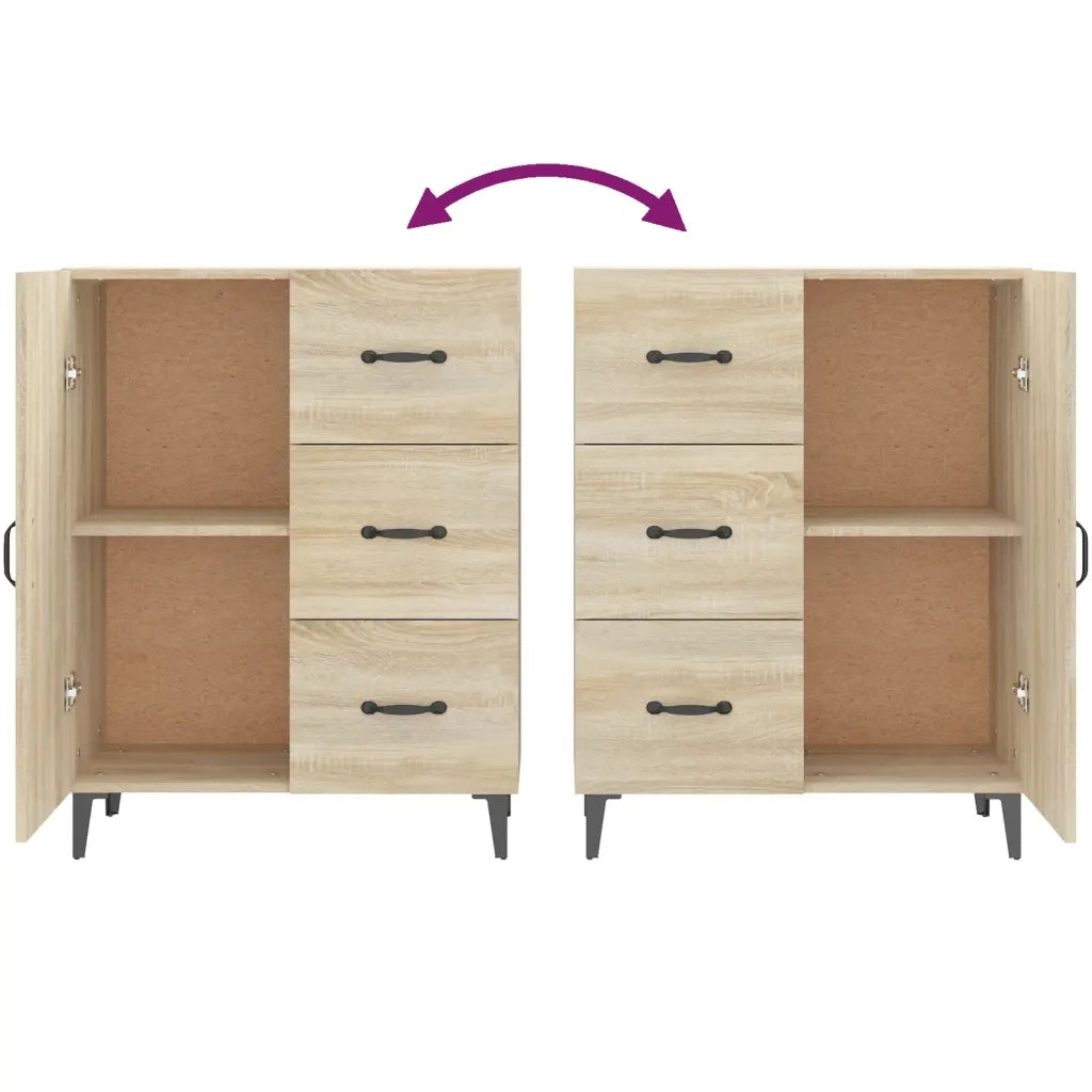 Credenza Rovere Sonoma 69,5x34x90 cm in Legno Multistrato 812180