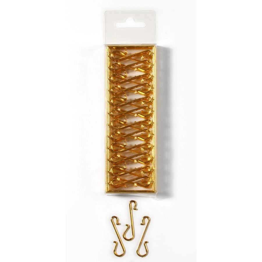 GANCETTI IN PLASTICA ORO 72 PZ 4 CM