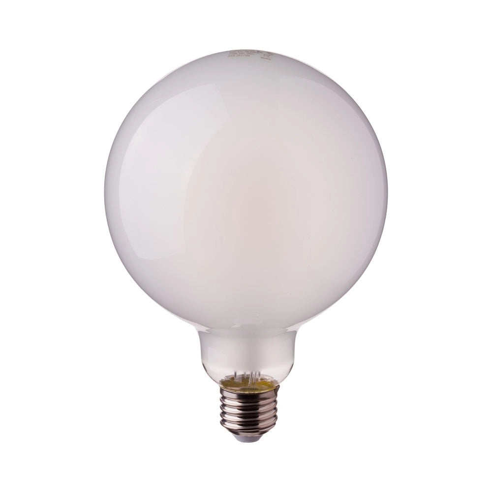 Lampadina LED 7W a Filamento E27 G125 Vetro Opaco 2700K 840lm – V-TAC