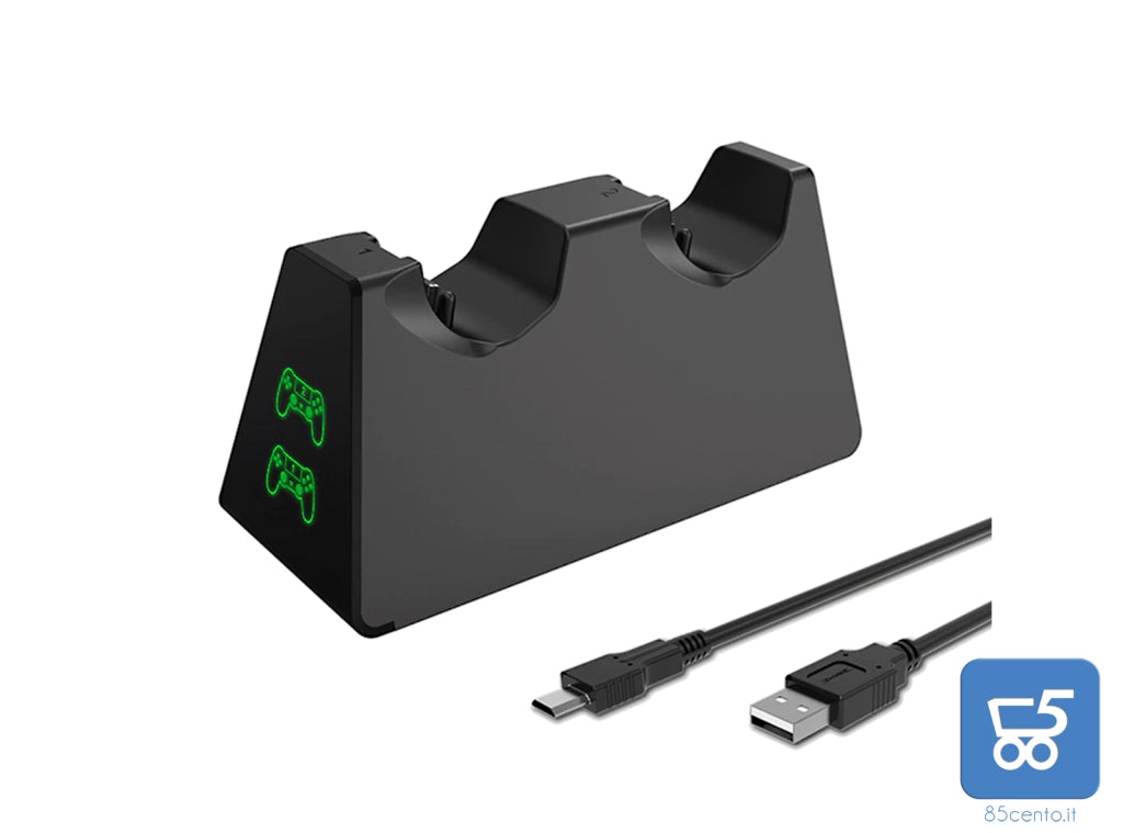 Base di Ricarica per Controller PS4 portatile dual dock station di ricarica Joystick non inclusi
