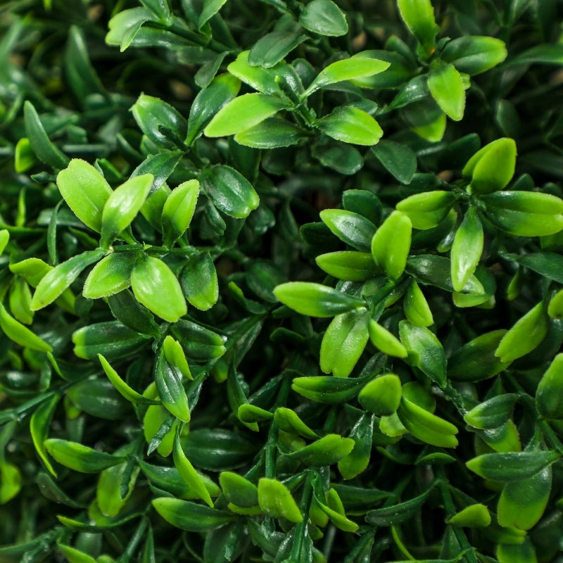 Pianta artificiale di bosso 2 pezzi sferiche con protezione UV in vaso verde per interni ed esterni alta 91.4 cm