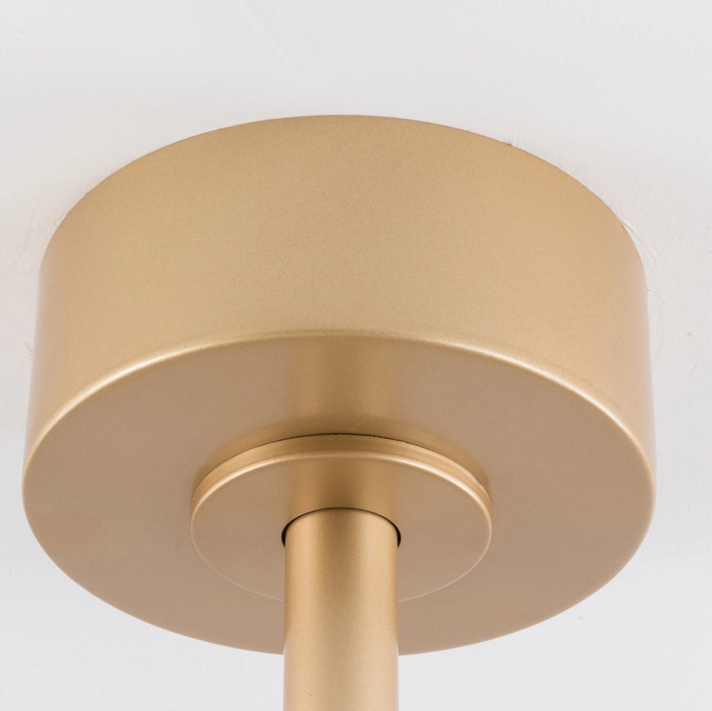 Ventilatore da soffitto ULEVR 52 pollici con luce, telecomando, motore DC reversibile e 3 pale ABS bianco e oro