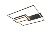 Lampada da soffitto LED 32W nera geometrica SPIRO RL