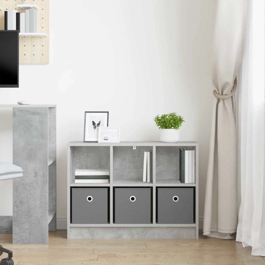 Credenza | Madia | Buffet da pranzo | Armadio da pranzo con cassetto Grigio cemento 73,5 x 22,5 x 53,5 cm
