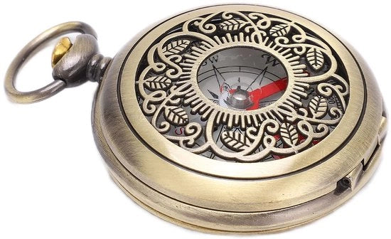 Compasso impermeabile e shockresistente - per escursioni con compasso - compasso da chiave - compasso per bambini - compattabile e portatile - in ottone modello J35 - compasso da navigazione
