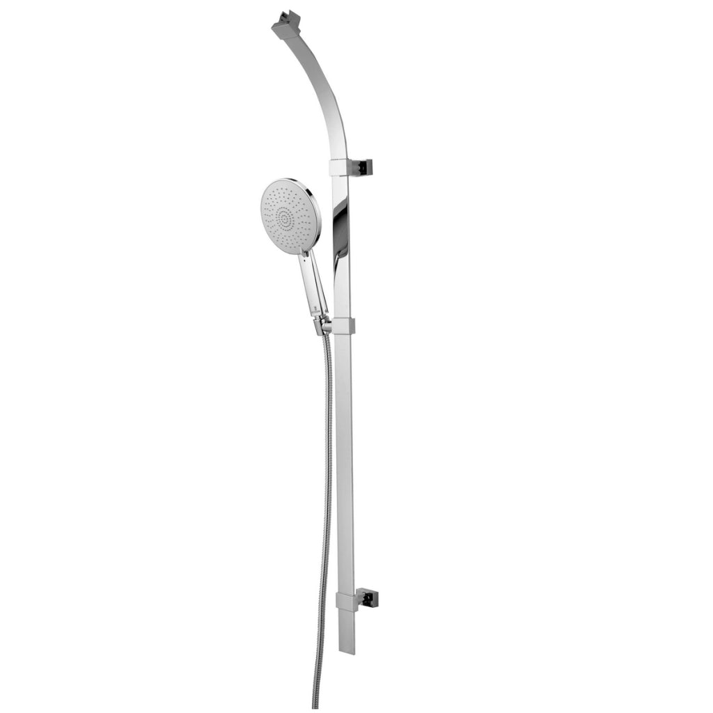 SALISCENDI COMPLETO CON ASTA IN OTTONE FLAT- Cromo- BOSSI- pezzi 1
