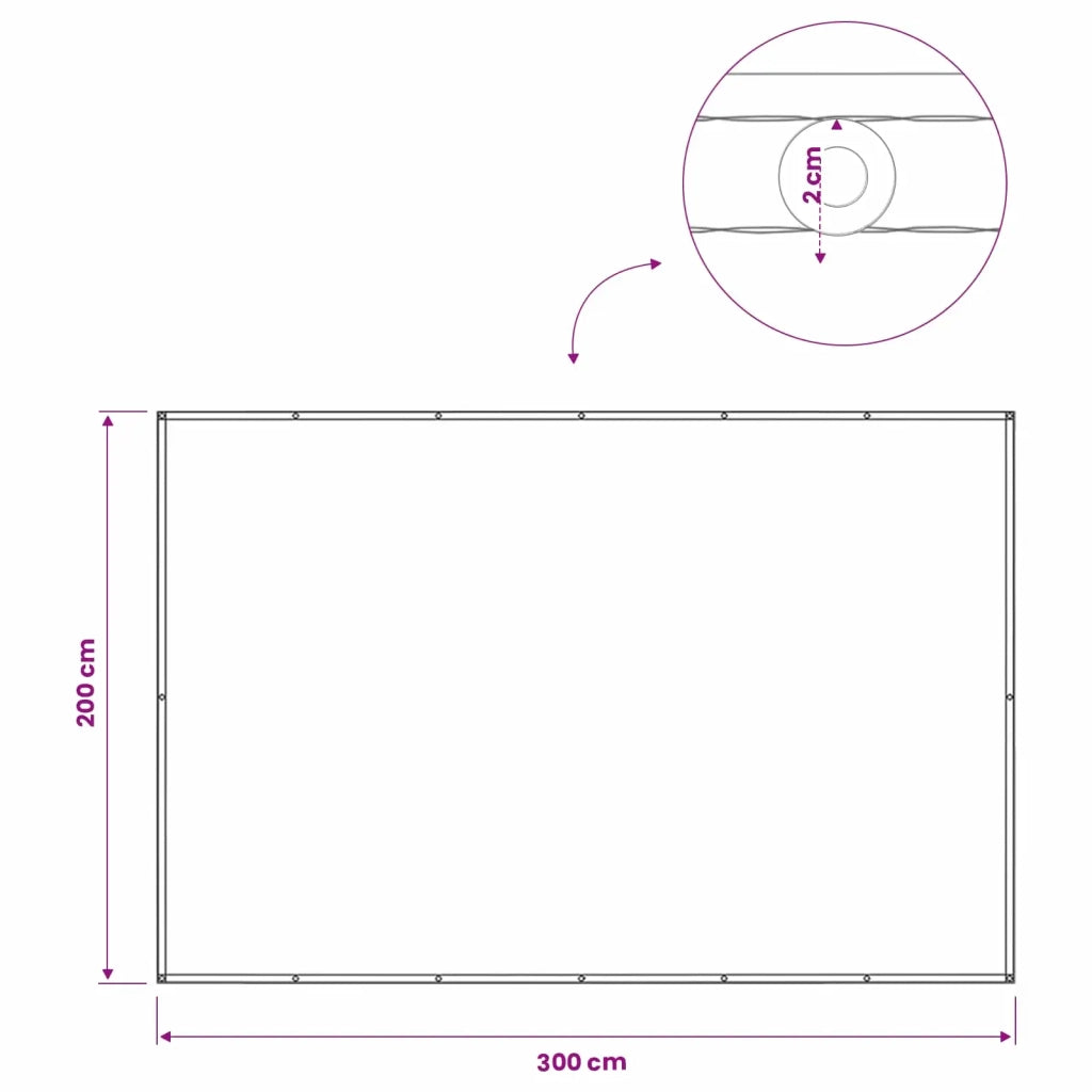 Schermo di Privacy per Balcone 200 x 300 cm 42036391
