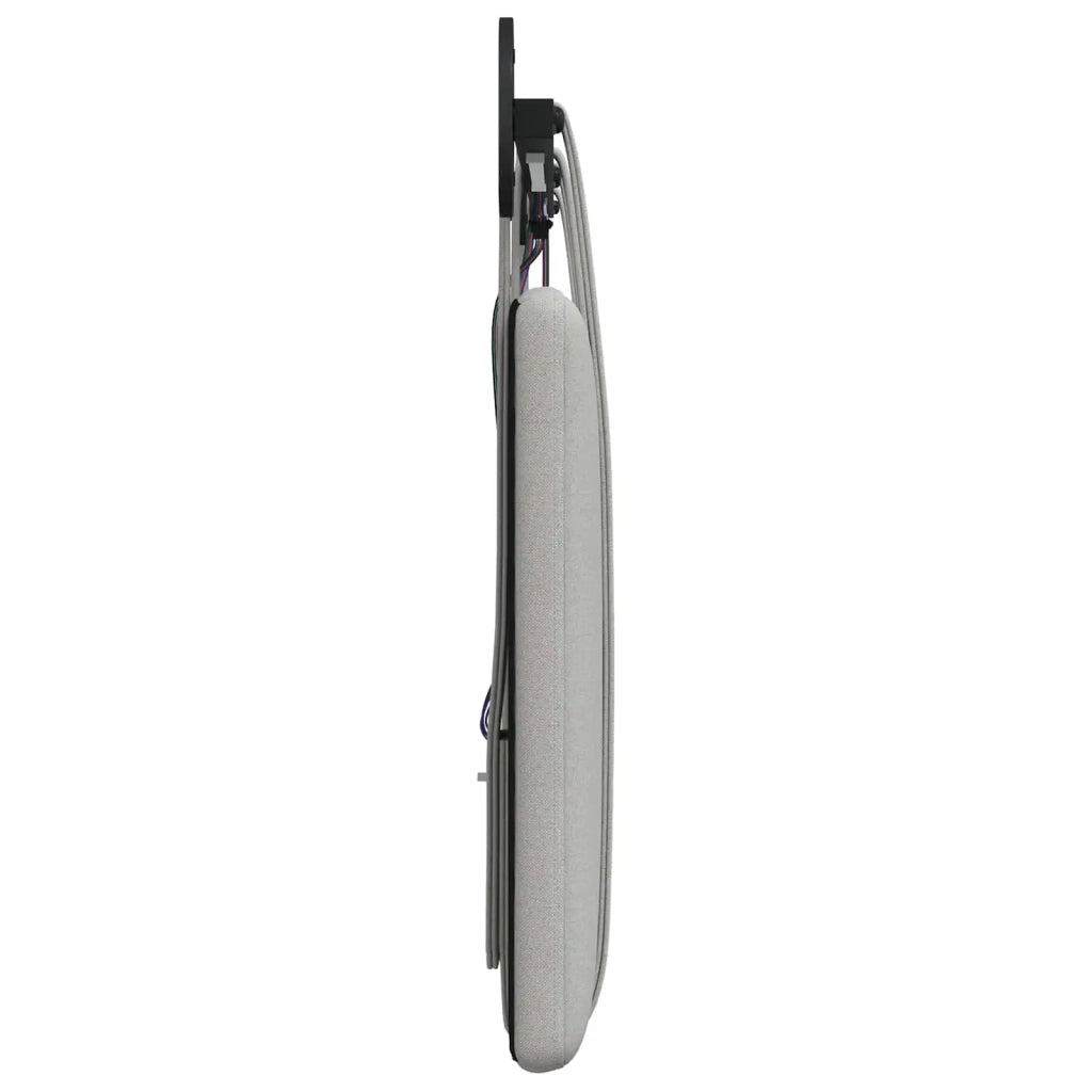Testiera sospesa Con luce LED Grigio Nuvola Tessuto 3423996