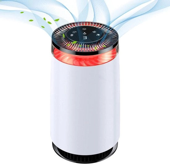 Pulitore d'aria per allergie - 30 m² - Filtro H13 HEPA - muffa polvere polline - timer 8H - luce notturna - 24 dB