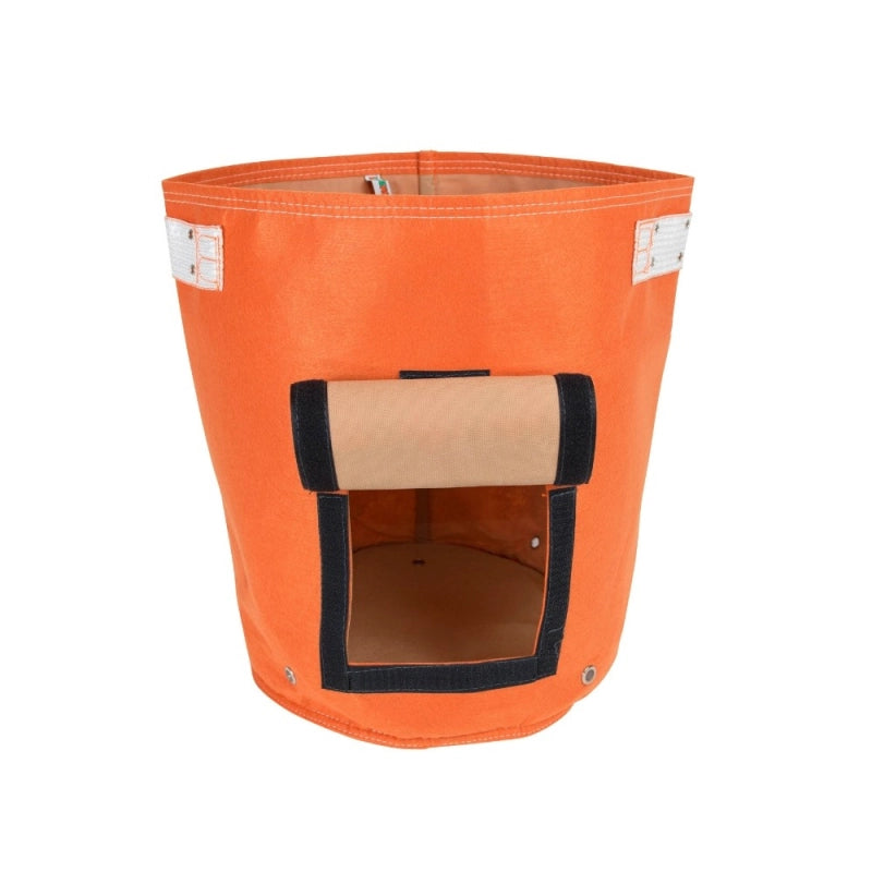 Vaso per Patate in tessuto BloemBagz  con tasca apribile frontale, colore Arancione