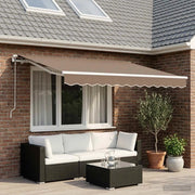 Tenda retrattile Tortora 300 x 250 cm Poliestere 3425843
