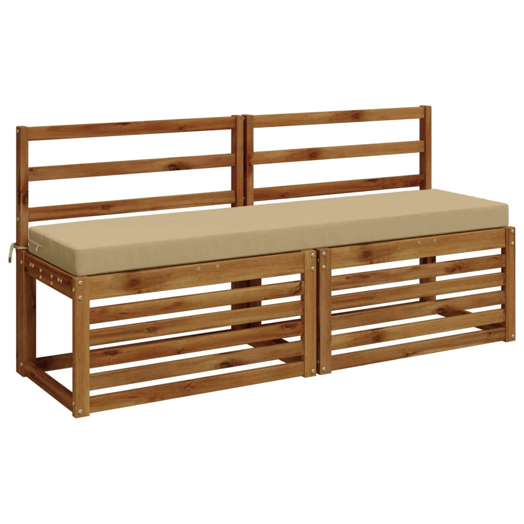 Cuscini per Panchina a 2 Pezzi SOEST 2 pz 100% Poliestere Beige 949861