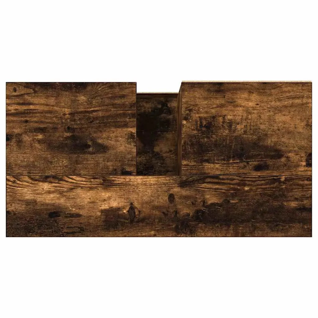 Armadietto Bagno | Armadio da bagno Rovere Fumo 65x33x60 cm in Legno Multistrato