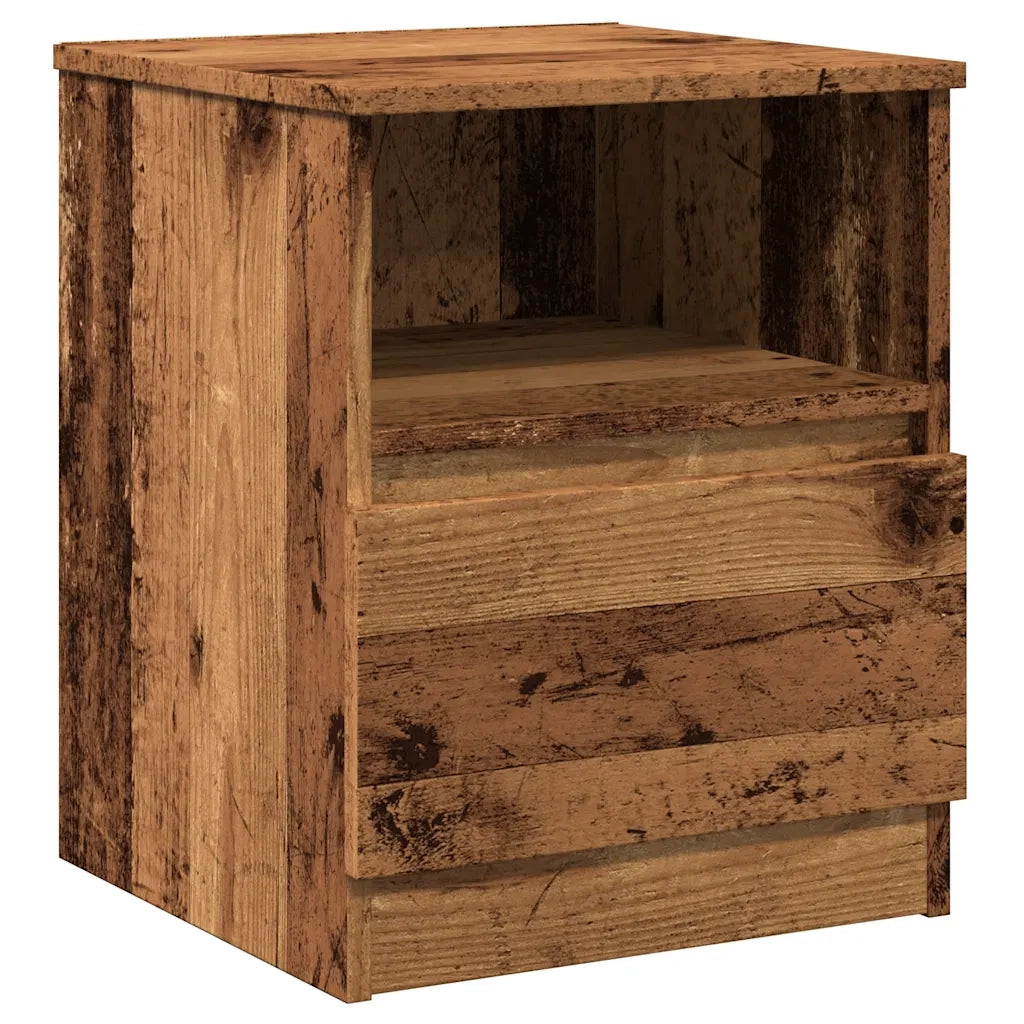 Comodino Legno Antico 40x40x50 cm in Legno Multistrato 856498