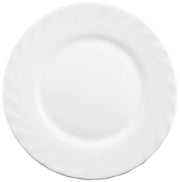 Piatto da dessert Trianon in vetro temperato, bianco, diametro 15,5 cm