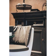 Cuscino in pelle grigio per poltrona COMFY MOON accessorio seduta design - Monacis