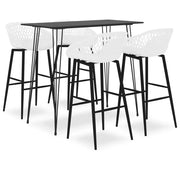 Set da Bar 5 pz Nero e Bianco