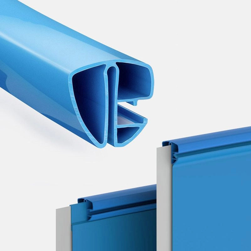 Kit Profili Superiori Rigidi Per Piscina Circolare  4,20 M - In Pvc Blu Colore: Blu