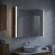 Mobiletto per specchio da bagno Legno vecchio 889269