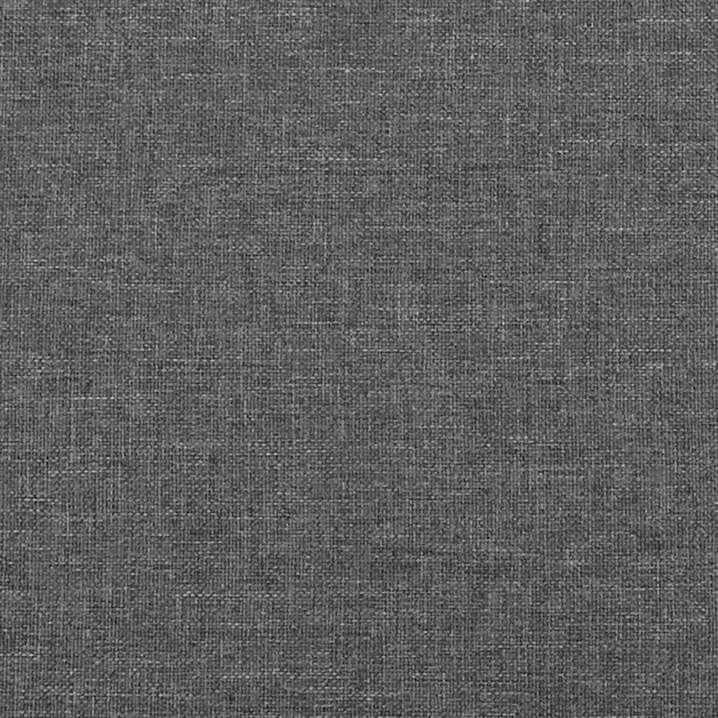 Testiera ad Orecchio-Testata con Orecchie Grigio Scuro 83x23x78/88 cm in Tessuto 828171