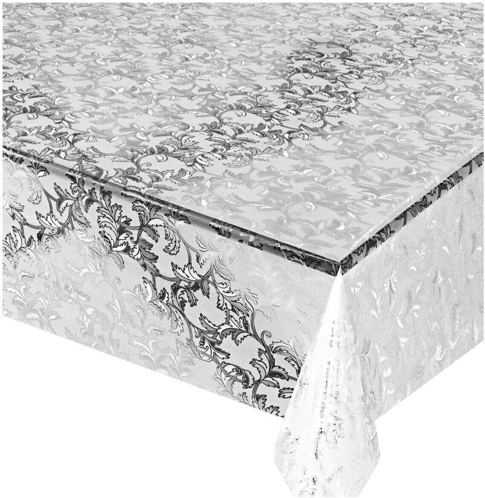Tovaglia Trasparente Antimacchia 140x240 cm Moderna Plastificata Lucida Copritavolo Pvc Dis.19
