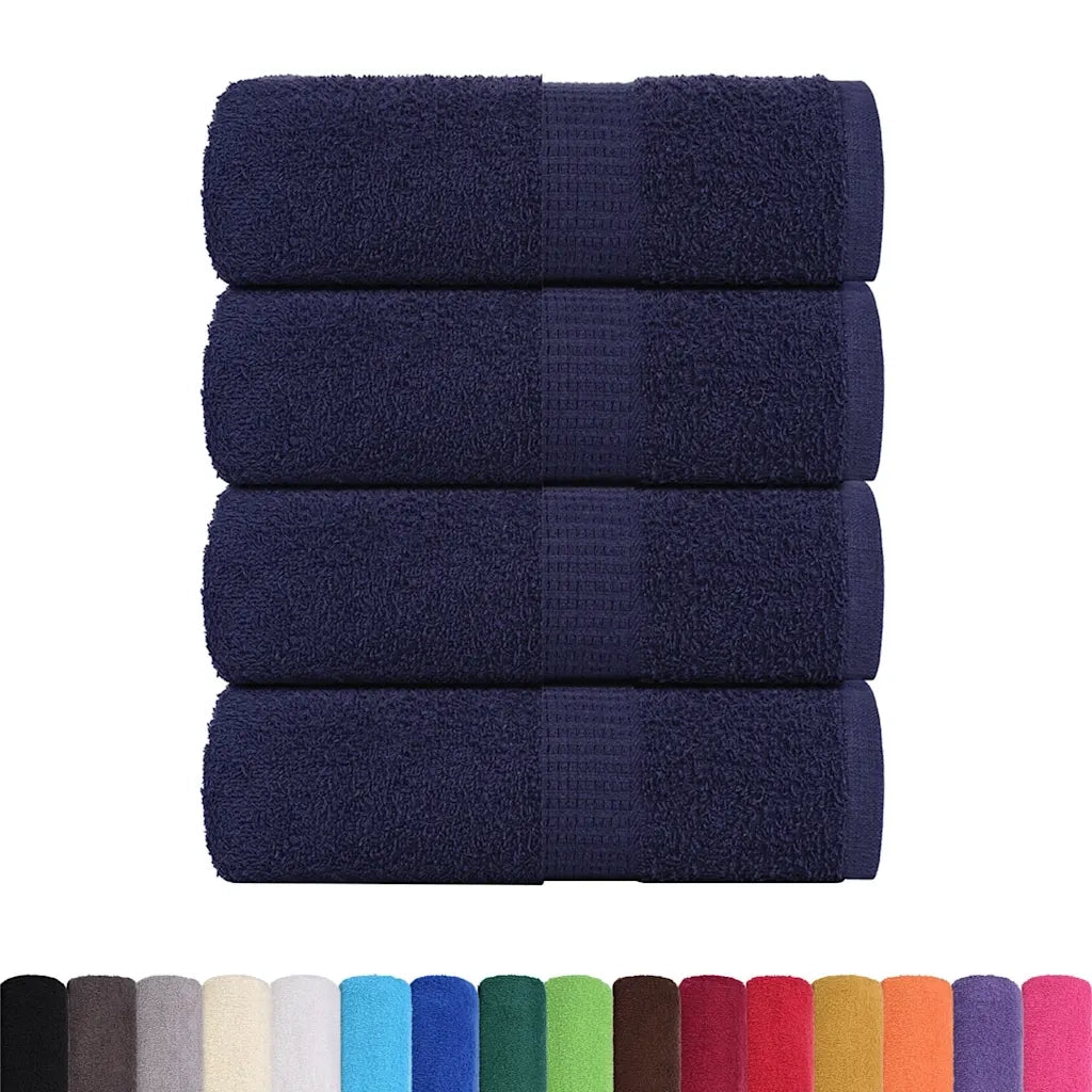 Asciugamani per ospiti FROGN 4 pz Blu navy 30x50 cm 360 g/m² 136780