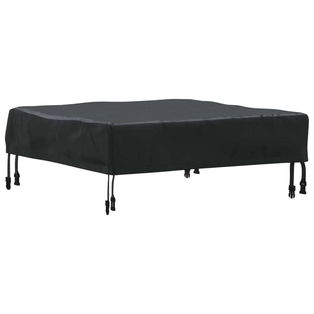 Copertura Tavolo Tinta unita Nero 62 x 62 x 15 cm Tessuto 4106072