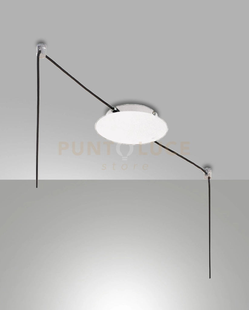3749-52-102 EDISON MONTATURA BIANCA TONDA D.18CM 2 FORI
