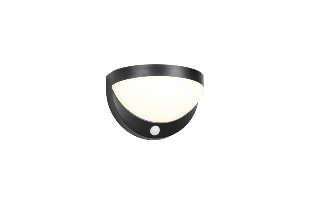 Applique esterna semirotonda nera COBRE LED 8W IP44 RL