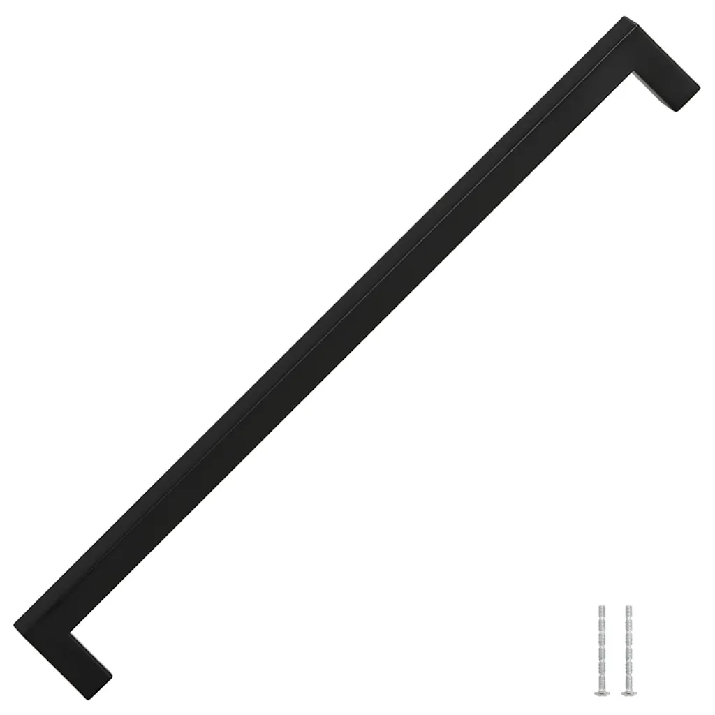 Maniglie per Mobili 5pz Nere 320mm in Acciaio Inox 155402