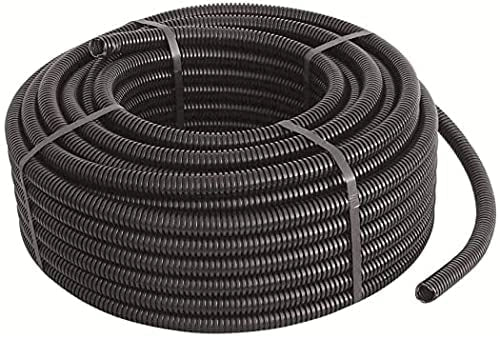 TUBO CORRUGATO CON TIRAFILO NERO Ø 40 mm- rotolo 25 mt - 25 metrilineari