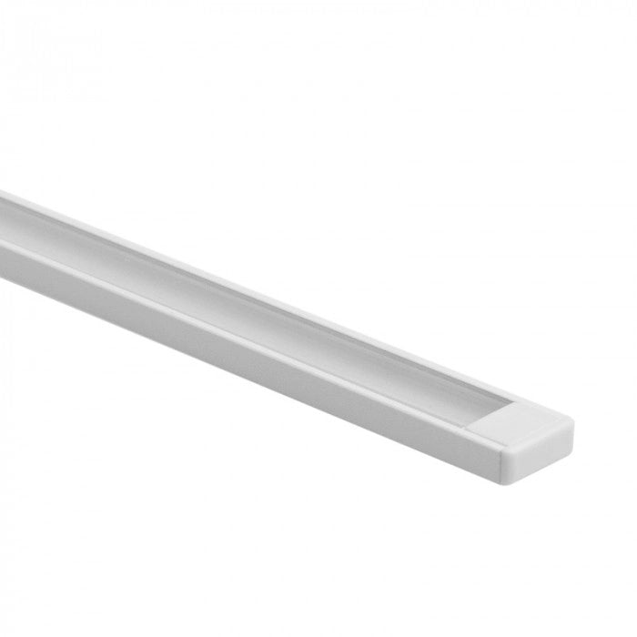 Profilo LED N01 superficie bianco trasparente 1m Ecolight