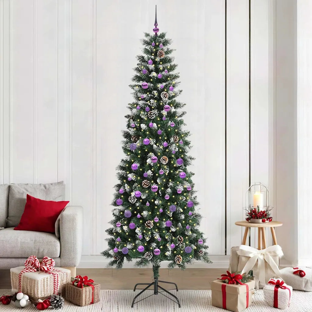 Albero di Natale | Decorazioni natalizie artificiale con 300 LED Verde 240 cm