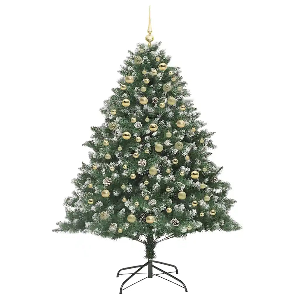 Albero di Natale artificiale con 300 LED Verde 180 cm 3395237