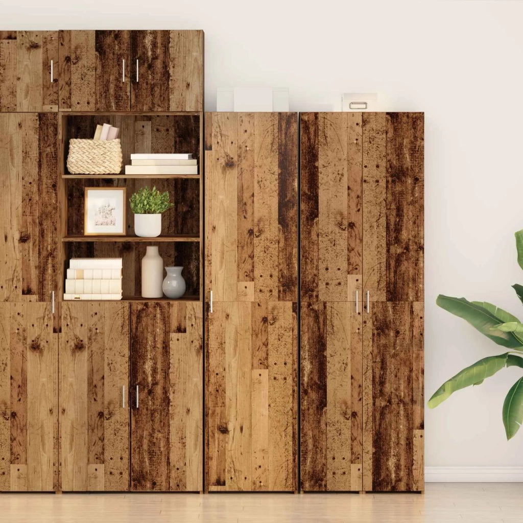 Credenza 2 pcs Legno vecchio 50 x 42,5 x 185 cm 3365585