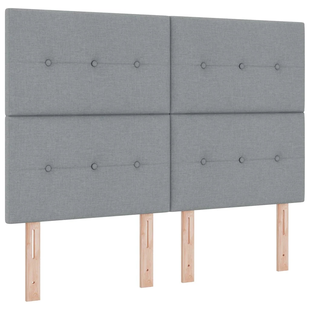 Struttura del letto-Giroletto Grigio chiaro 140 x 200 cm Tessuto 371906