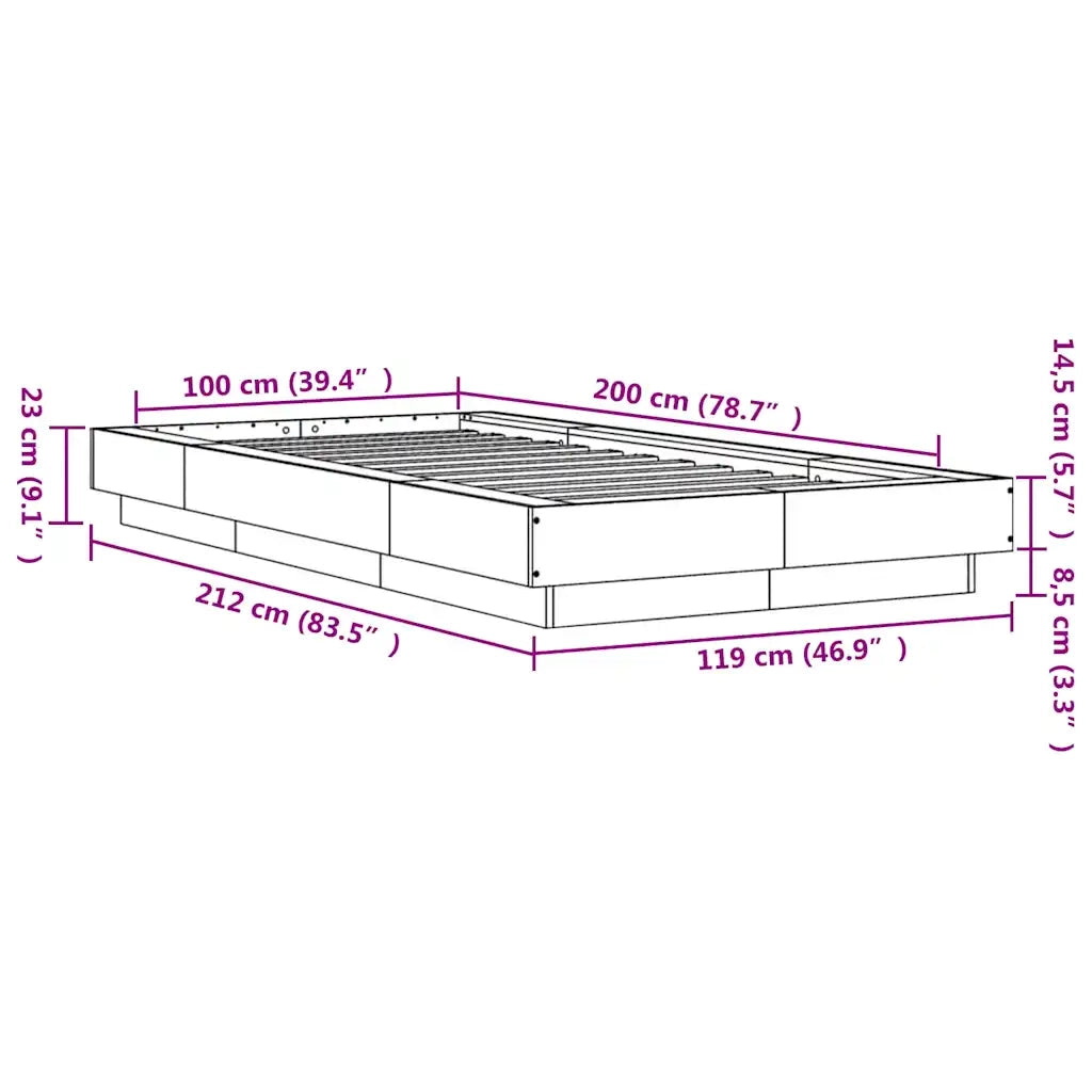 Giroletto Grigio Sonoma 100x200 cm in Legno Multistrato 3281208