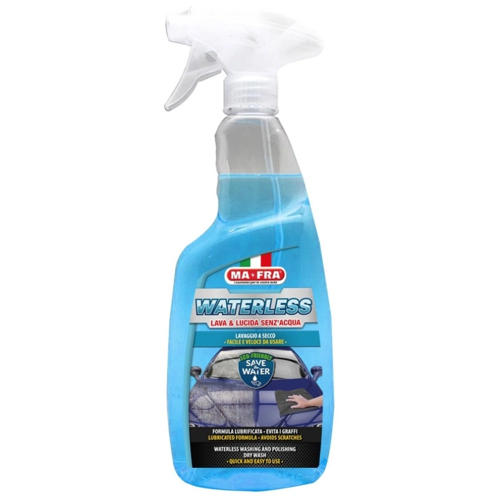 Mafra lava e lucida waterless lavaggio auto a secco completo carrozzeria 750 ml