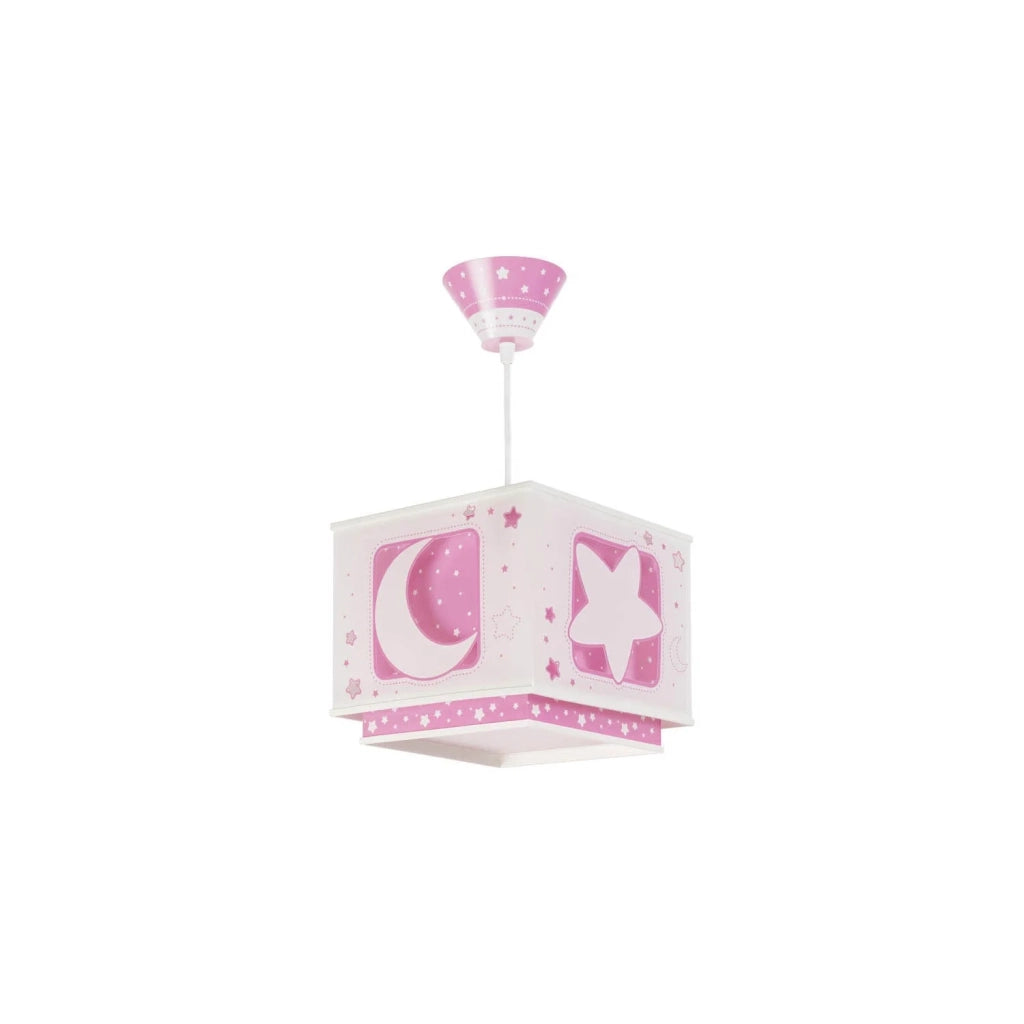 LÚZETE - COLGANTE  INFANTIL LUNA ROSA