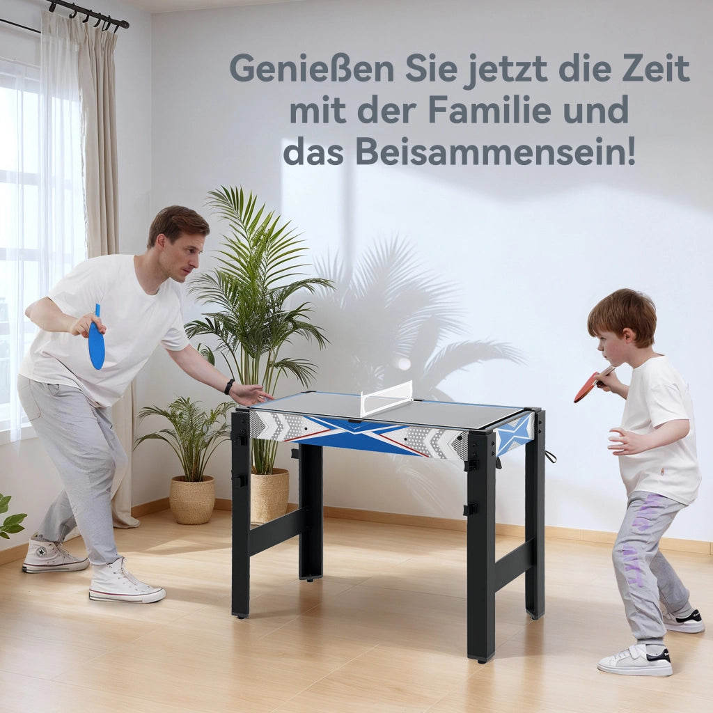 Tavolo da gioco 5 in 1 ¨C Minimal ¨C MDF, plastica, blu