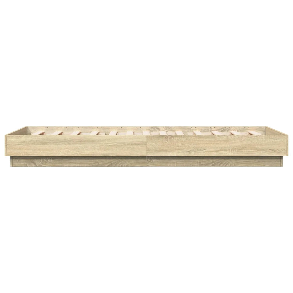 Letto con LED Rovere Sonoma 80 x 200 cm Legno ingegnerizzato 8009004