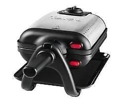 Tefal WM756D Piastra per Waffle 2 waffle rettangolari 1200W piastre rimovibili antiaderenti lavabili in lavastoviglie termostato regolabile colore Nero Acciaio Inossidabile