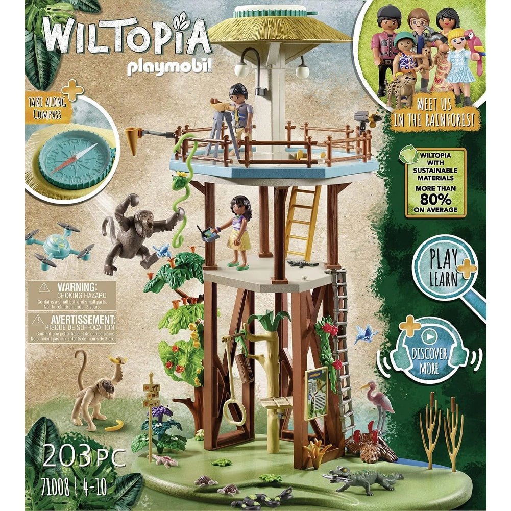 Playmobil Wiltopia Centro di Osservazione Animali dell'Amazonia Giocattolo Gioco