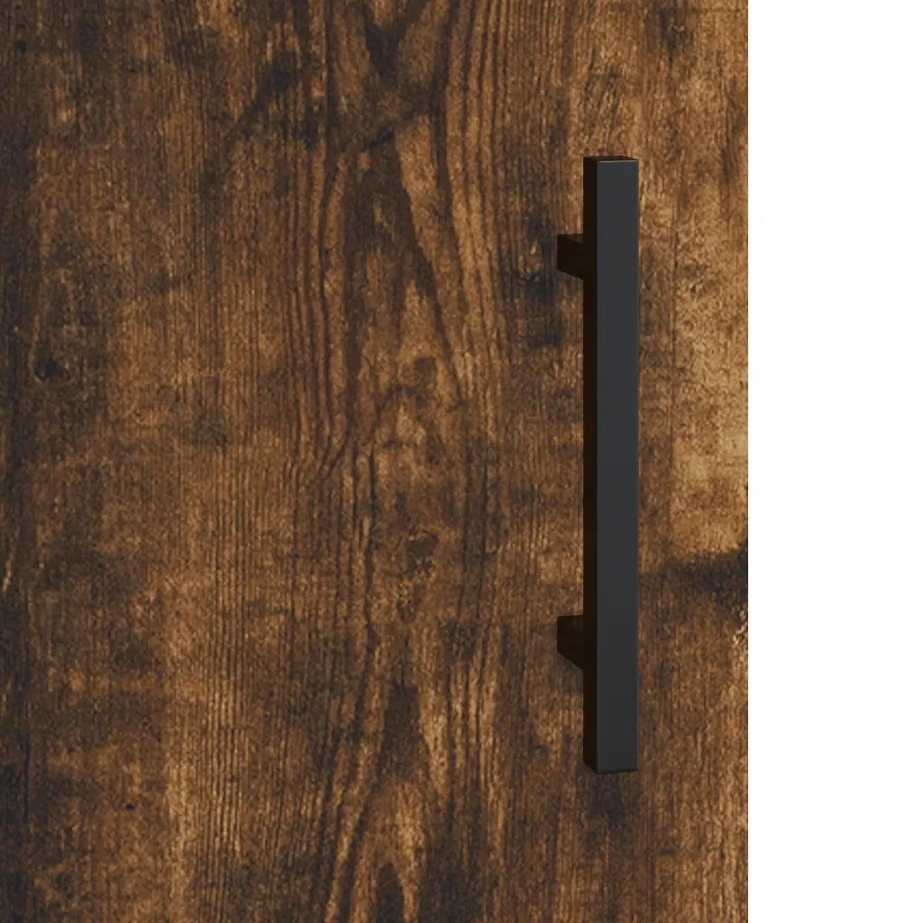 Armadietto a Muro Rovere Fumo 60x31x60 cm in Legno Multistrato 829993